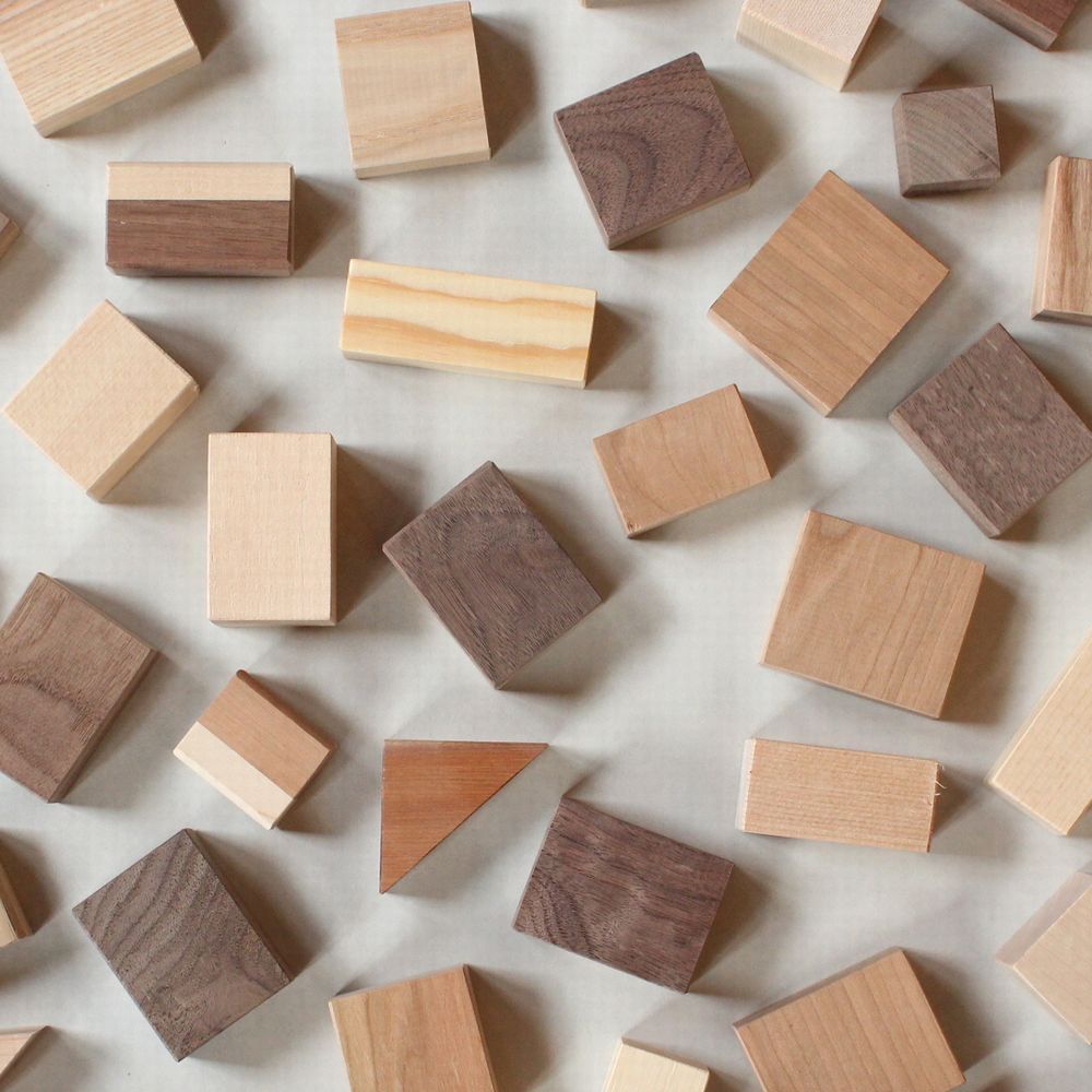 （未使用品）樹種不明　置物　木　小物 木材 96種 樹種積み木 : 端材工房 - 通販 - Yahoo!ショッピング